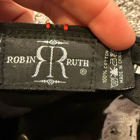 Chicago Hat Cap Mens Black Robin Ruth Adjustable Strapback Embroidered - Picture 6 of 7